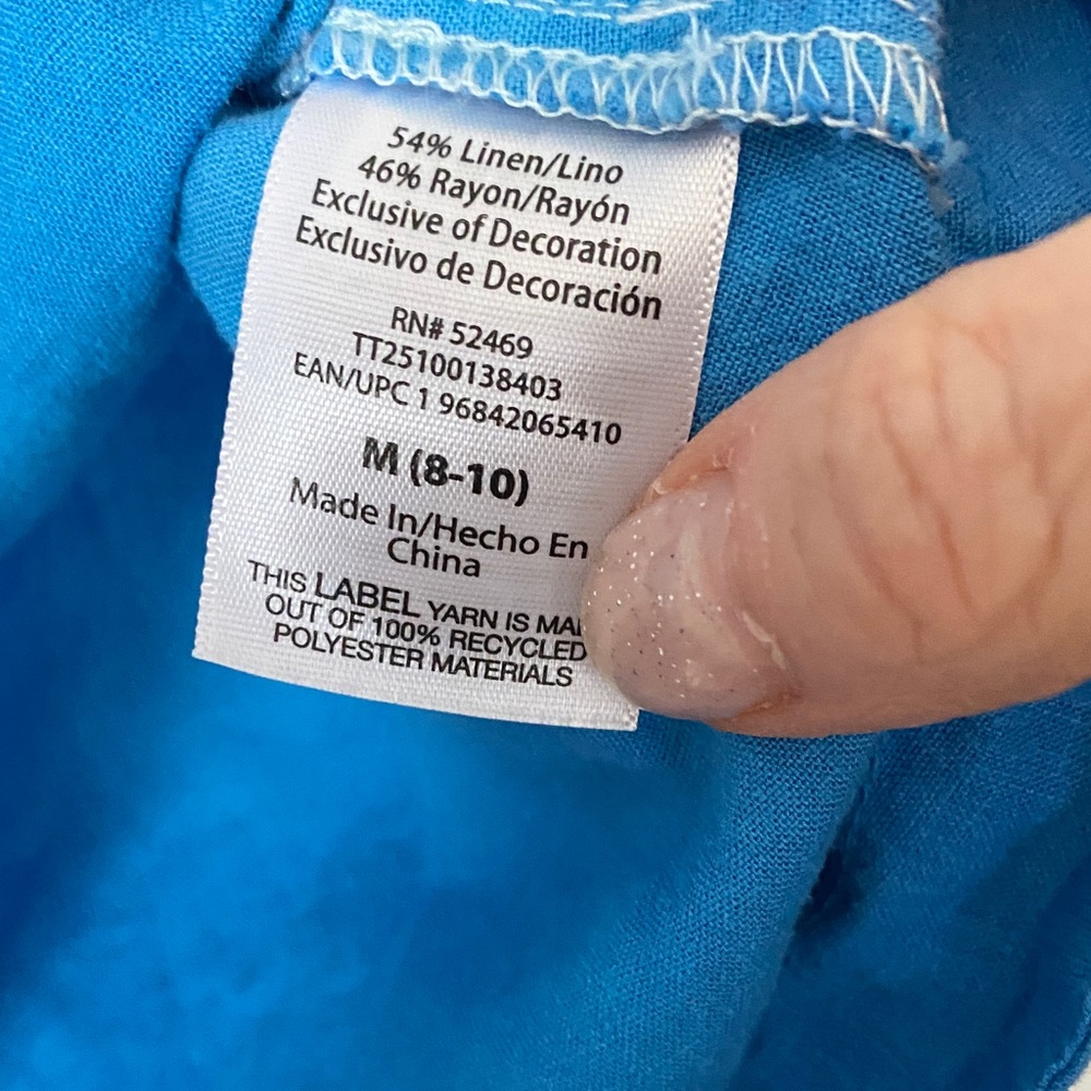 Time and Tru Sleeveless Blue Ombre Blouse - Picture 4 of 5